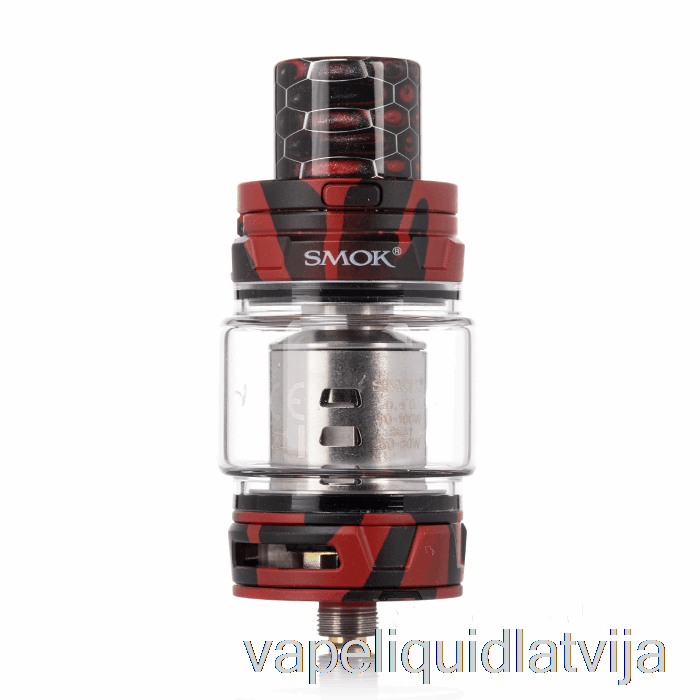 Smok Tfv12 Prince Sub-ohm Tvertne Sarkans Camo Vape šķidrums